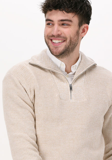 Nicht-gerade weiss SELECTED HOMME Pullover SLHIRVEN LS KNIT HIGH HALF ZIP - large
