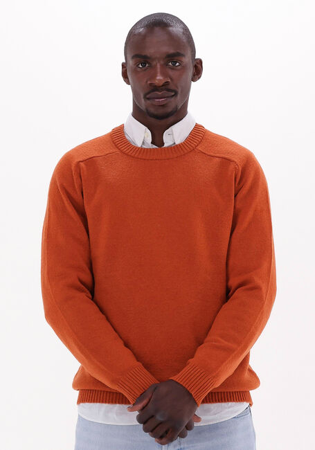 Braune SELECTED HOMME Pullover NEWCOBAN LAMBS WOOL CREW NECK W - large