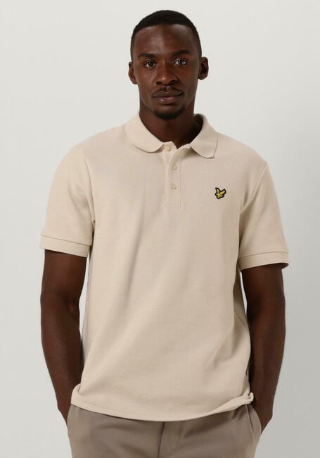 Beige LYLE & SCOTT Polo-Shirt CUFFED POLO - large