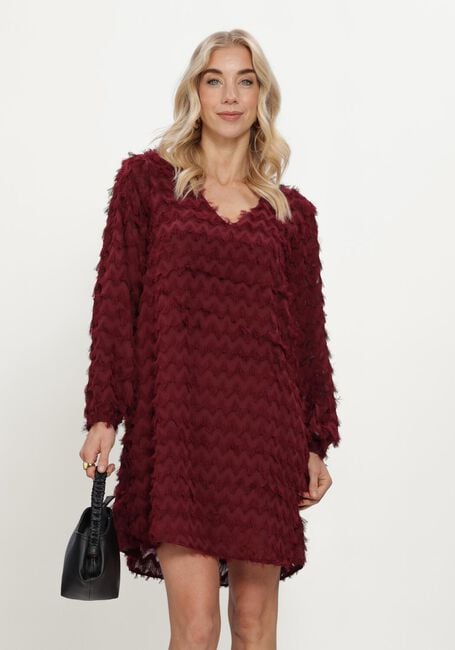Bordeaux SELECTED WOMEN Minikleid SLWMYLA LS RELAXED SHORT DRESS - large