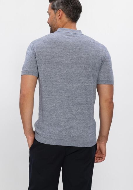 Blaue GENTILUOMO Polo-Shirt POLO 3 BUTTINS - large