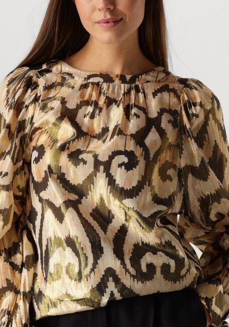 Mehrfarbige/Bunte SUMMUM Blusen TOP ETHNIC PRINT - large