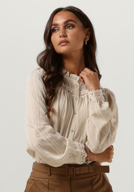 Creme LOLLYS LAUNDRY Bluse AIRLIE SHIRT - large