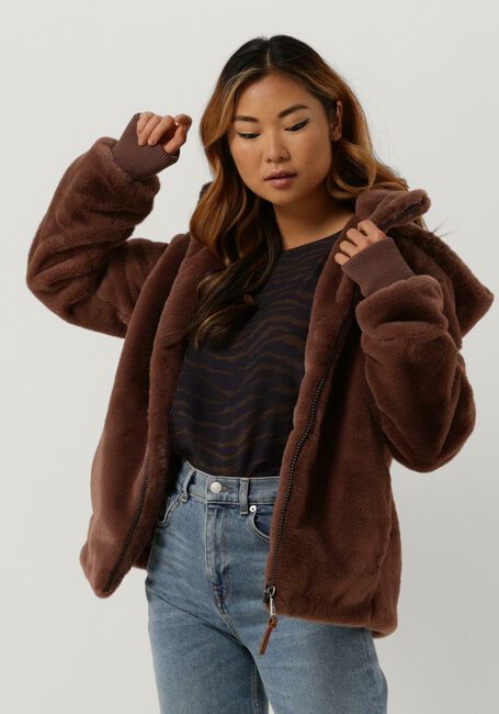 Bordeaux MOSCOW Fake-Fur-Jack EVELYN - large