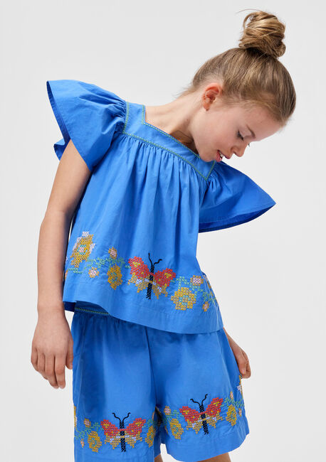 Blaue MOLO Kurze Hose ALLY - large