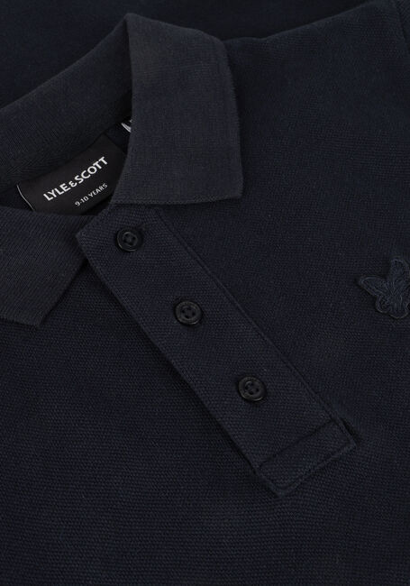 Dunkelblau LYLE & SCOTT T-shirt LINEN POLO SHIRT - large
