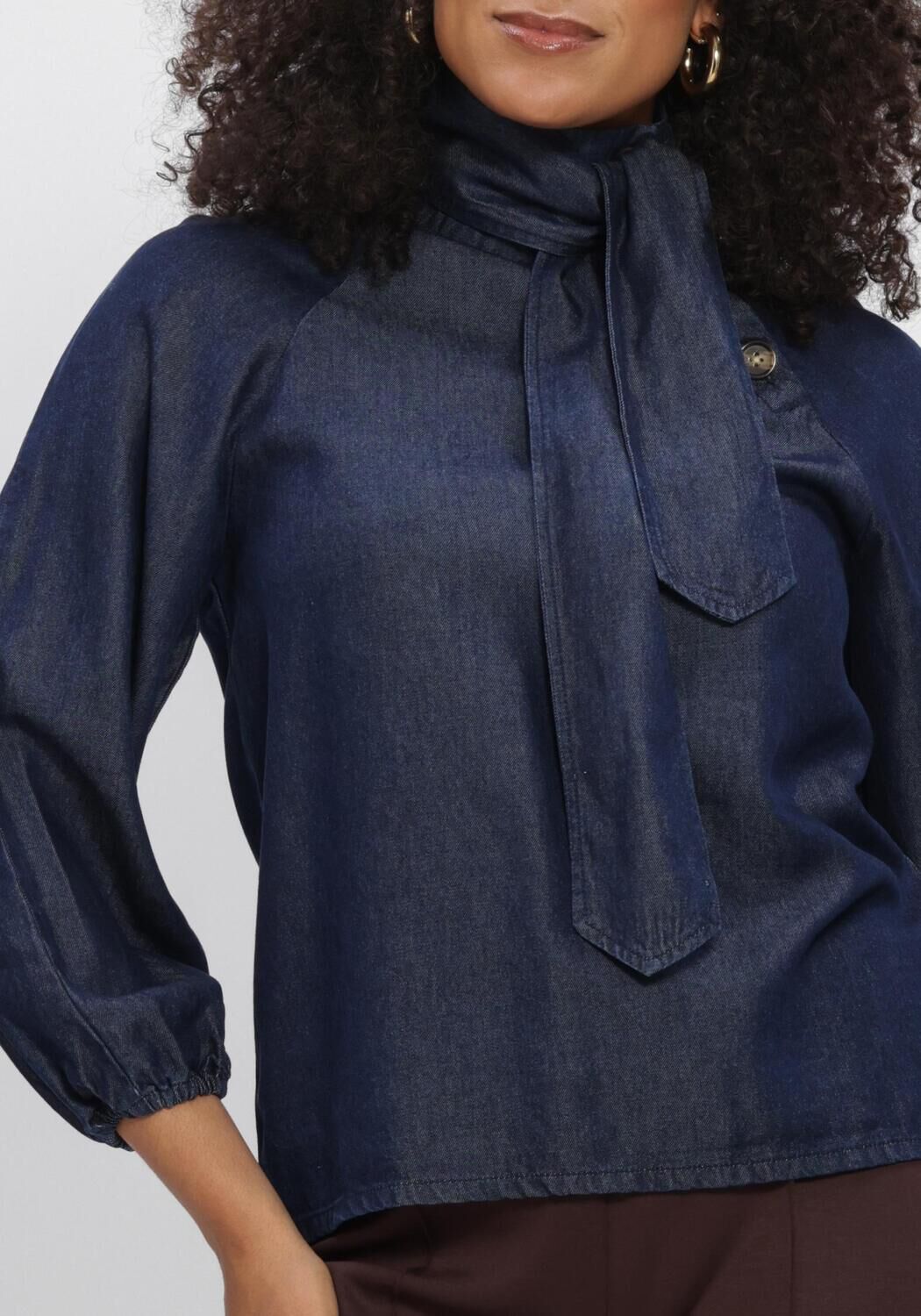 Blaue AIMEE THE LABEL Blusen JESPERW6 BLOUSE - large
