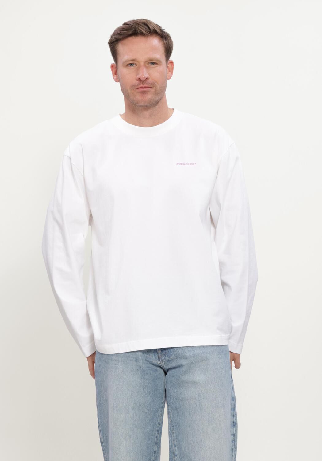 Wei&szlig;e POCKIES T-shirt MOVE SLOW LS - large