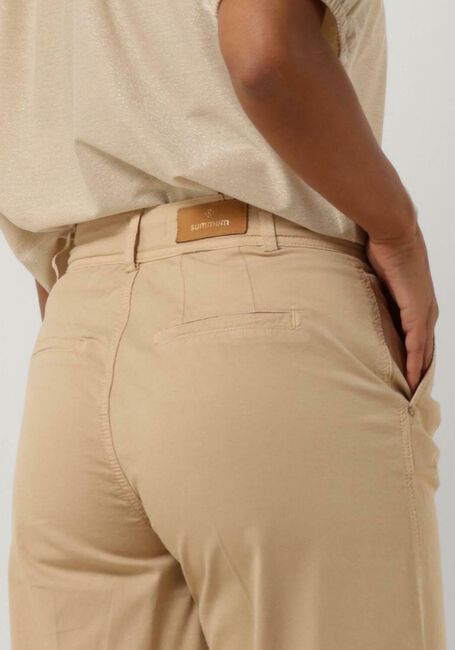 Braune SUMMUM Weite Hose PALAZZO PANTS BUTTER TENCEL TWILL - large
