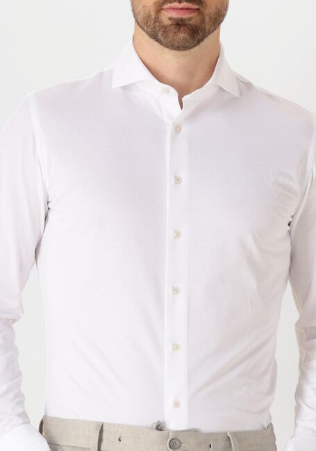 Weiße PROFUOMO Klassisches Oberhemd SHIRT X-CUTAWAY JAPANESE KNITTED - large
