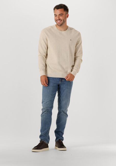 Beige TOMMY HILFIGER Pullover ESSENTIAL STRUCTURE CREW NECK - large