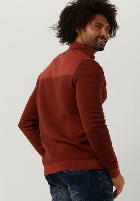 Rote VANGUARD Strickjacke ZIP JACKET COTTON BONDED - large