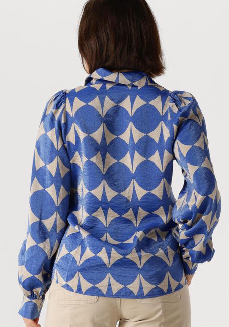 Blaue SUMMUM Blusen BLOUSE TWO TONE PRINT - large