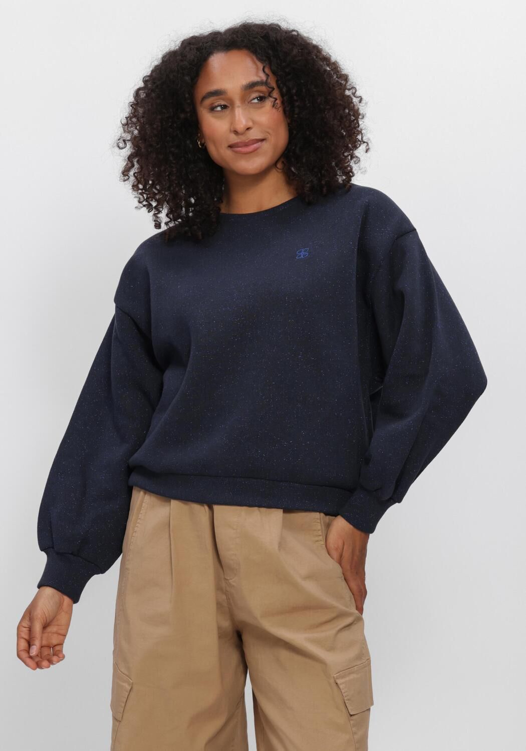 Dunkelblau BY-BAR Pullover LILI SPARKLE SWEATER - large