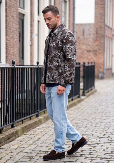 Beige LES DEUX Overshirt ROSE JACQUARD OVERSHIRT - large