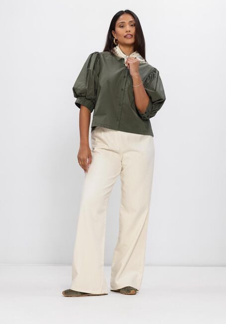 Dunkelgr&uuml;n NEO NOIR Blusen ETTA POPLIN SHIRT - large