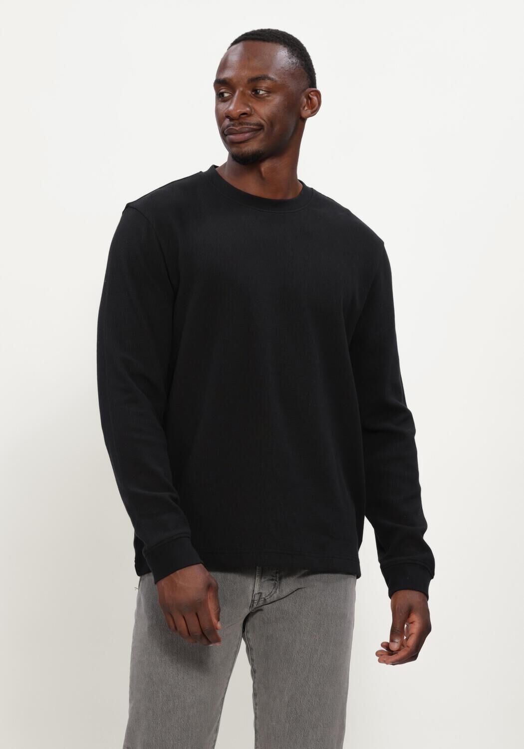 Schwarze BOSS ORANGE Pullover WE TEMPEST - large