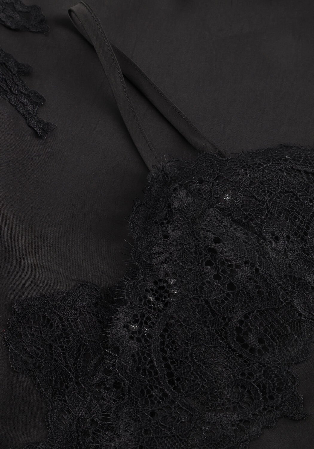 Schwarze NEO NOIR Top VIOLE LACE TOP - large