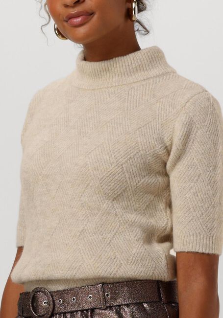 Sand EST'SEVEN Pullover NICOLE SQUARE TOP - large