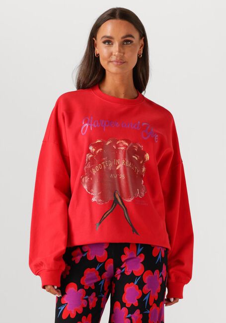Rote HARPER & YVE Sweatshirt ROOTEDINREALITY-SW - large