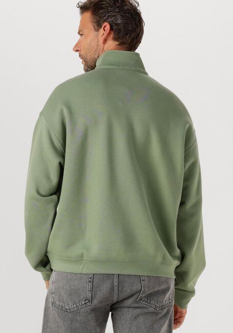 Grüne LACOSTE Sweatshirt LOOSE FIT ZIP NECK FLEECE SWEATSHIRT - large