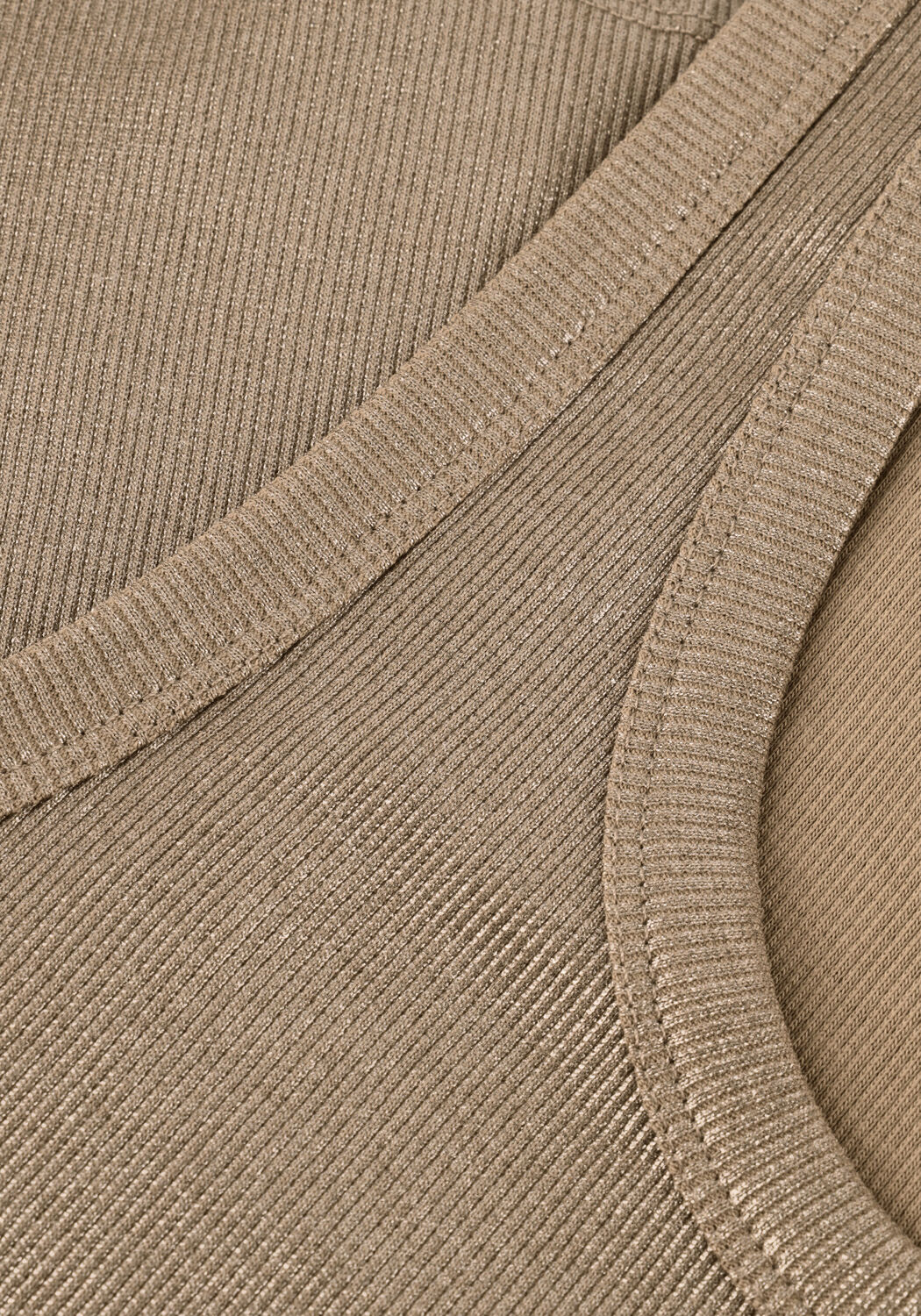 Goldfarbene SUMMUM Top RIB TANKTOP COTTON RIB - large