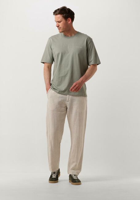 Beige SELECTED MEN Hose SLH196-STRAIGHT MADS LINEN PANT - large