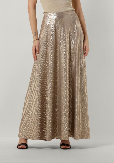 Bronzefarbene ACCESS Maxirock TEXTURED METALLIC EFFECT MAXI SKIRT - large