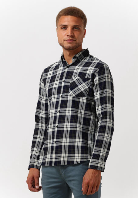 Blaue BUTCHER OF BLUE Casual-Oberhemd ROBBINS MID CHECK SHIRT - large