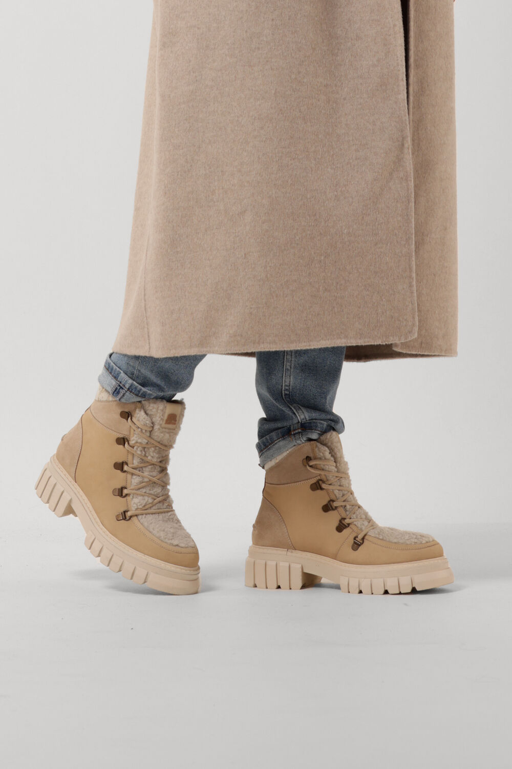 Beige MARUTI Schn&uuml;rboots MISSY - large