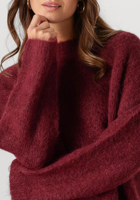 Bordeaux SELECTED FEMME Pullover SLFGABELLA LS KNIT O-NECK CAMP - large