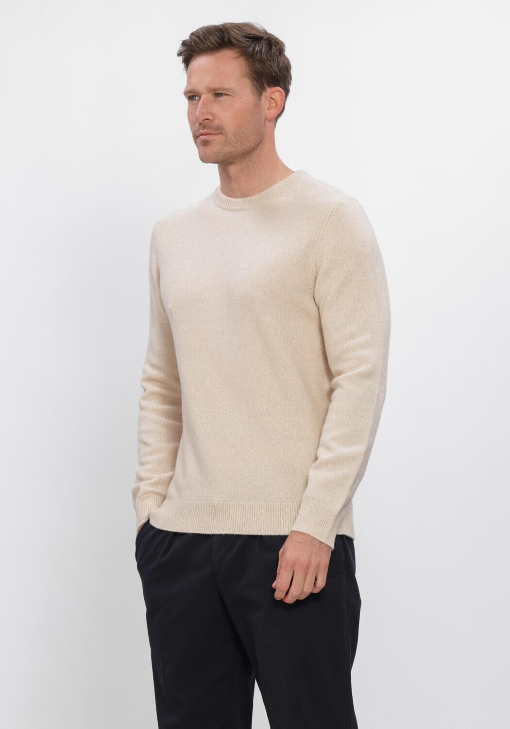 Beige PROFUOMO Pullover PULLOVER CREW NECK - large