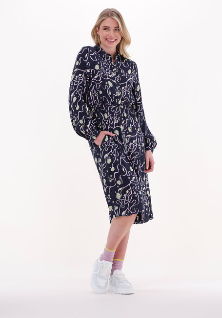 Dunkelblau SCOTCH & SODA Midikleid RELAXED FIT SHIRT DRESS - large