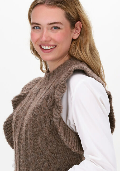 Beige SECOND FEMALE Spencer GUNHILD KNIT VEST - large