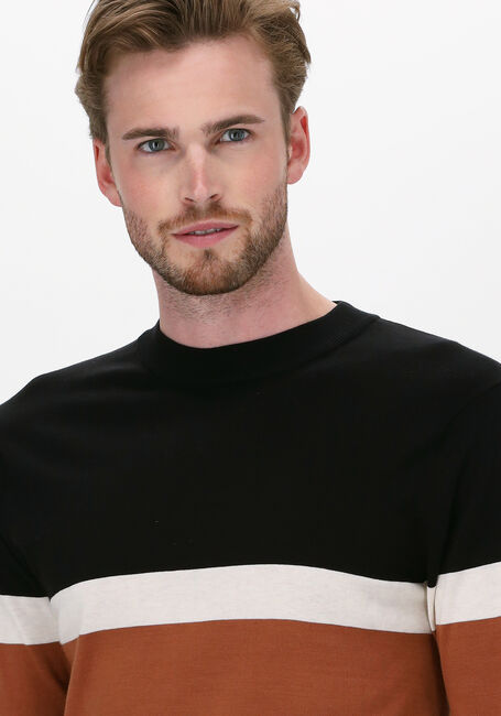 Mehrfarbige/Bunte SCOTCH & SODA Pullover 164023 - LIGHTWEIGHT STRIPED P - large