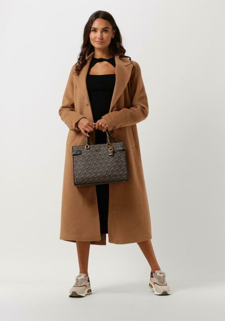 Camelfarbene NOTRE-V Mäntel WOL COAT LONG - large