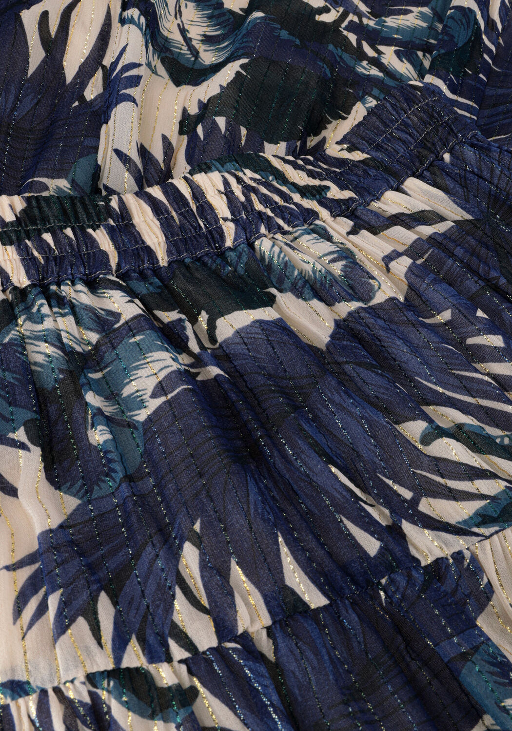 Blaue LOLLYS LAUNDRY Maxirock SUNSETLL MAXI SKIRT - large