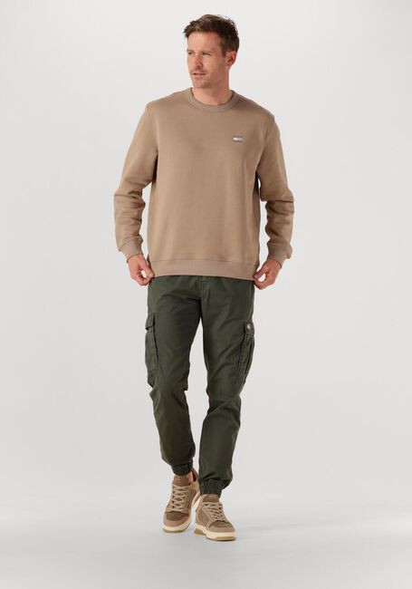 Sand TOMMY JEANS Pullover TJM REG BADGE CREW EXT - large