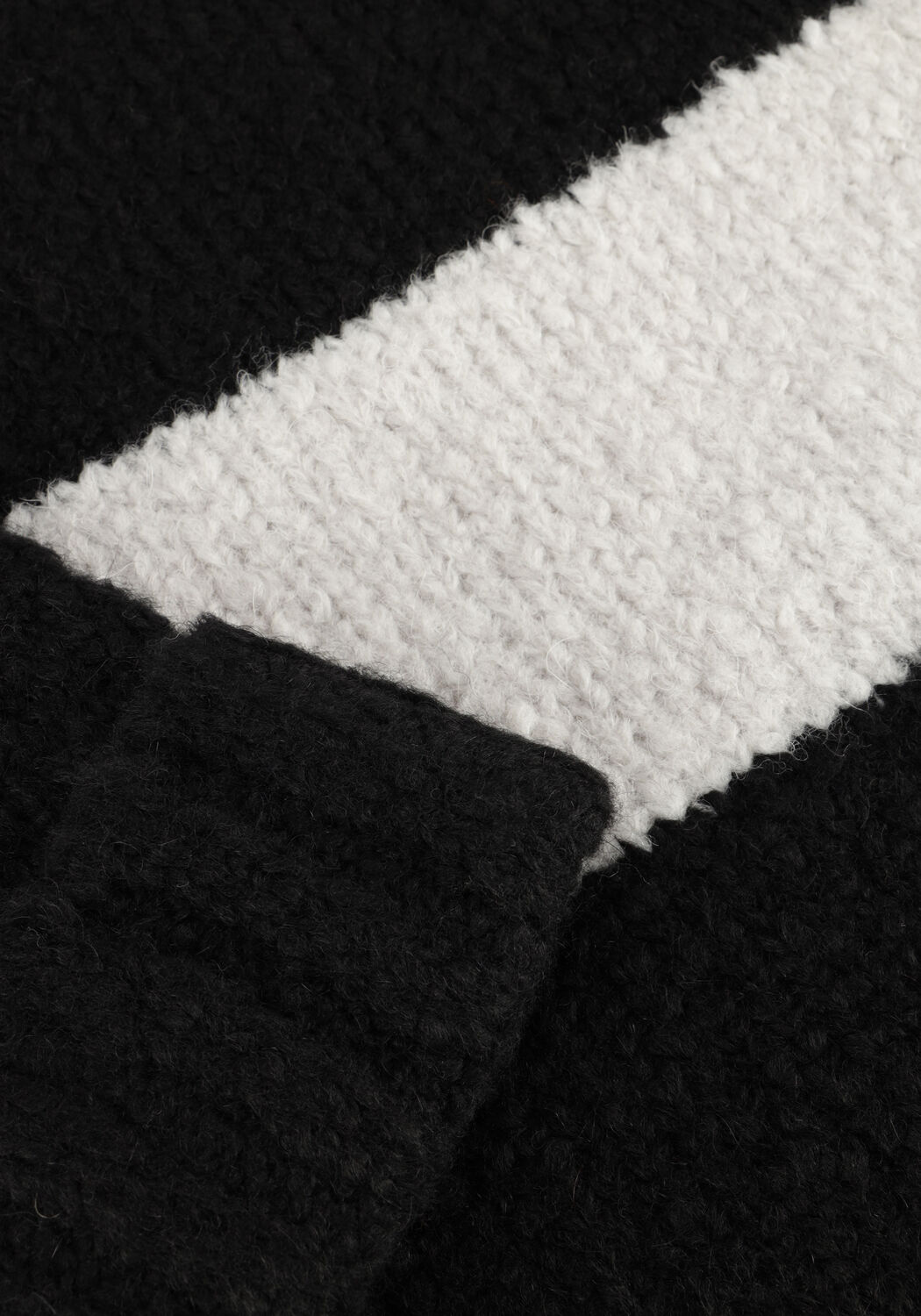 Schwarze PENN & INK Pullover 225 JUMPER STRIPE - large