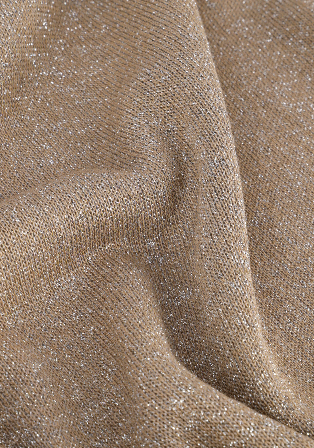 Braune SUMMUM Top OVERSIZED SLEEVELESS SWEATER SHIMMERING LUREX KNIT - large