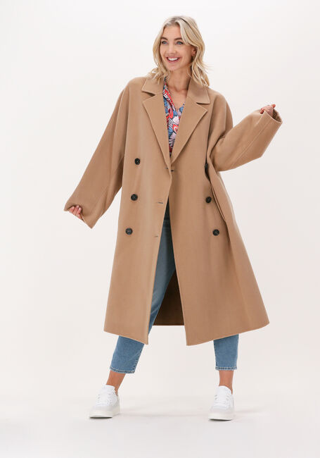 Camelfarbene STAND STUDIO Mäntel MIKAELA COAT - large