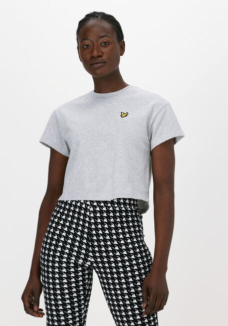 Hellgrau LYLE & SCOTT T-shirt CROPPED T-SHIRT - large
