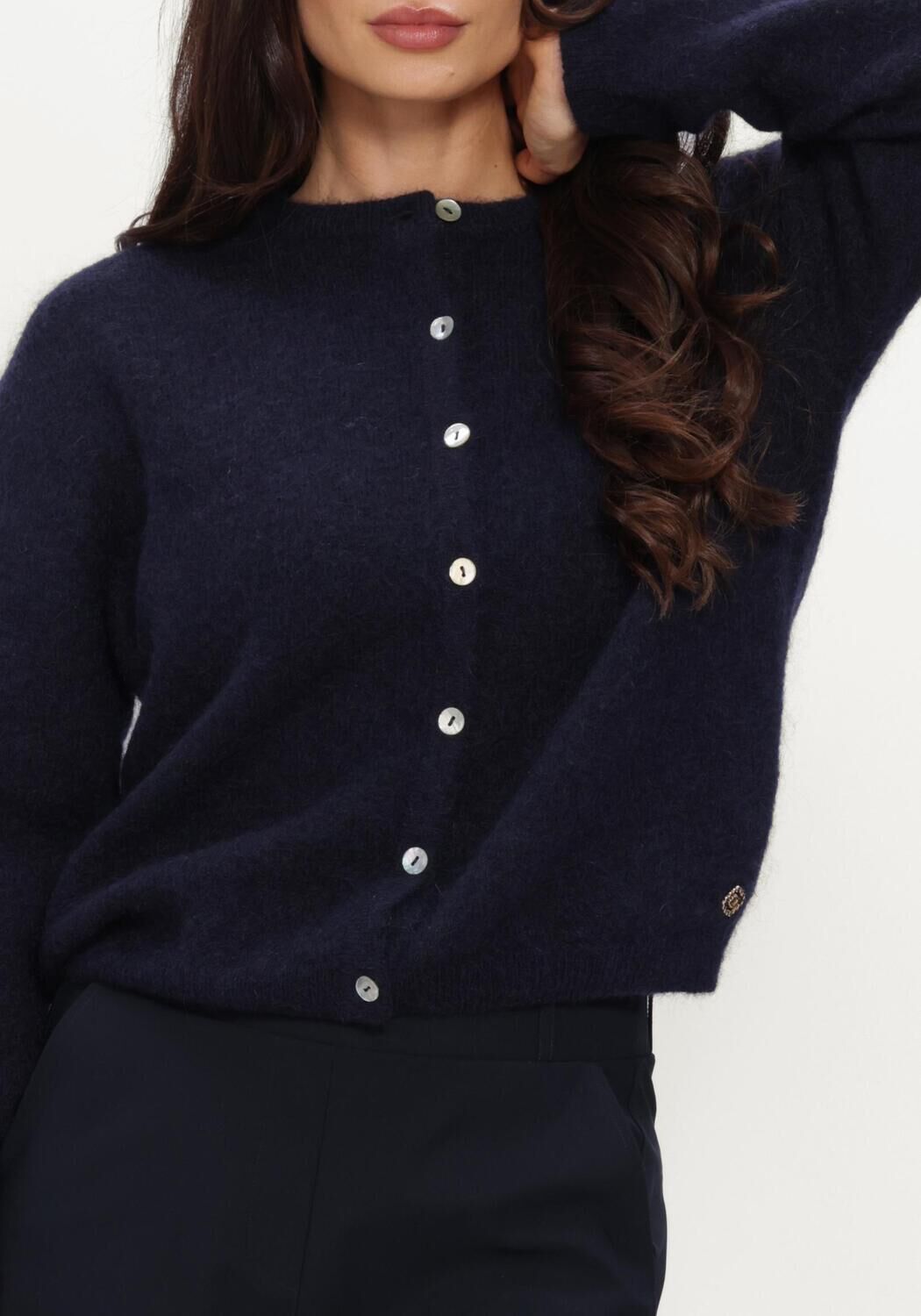 Dunkelblau STUDIO ANNELOES Pullover Bibi cardigan - large