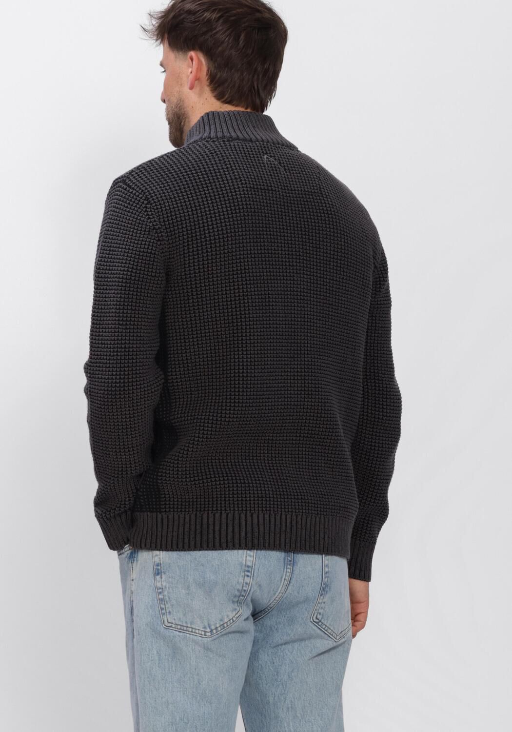 Dunkelgrau CHASIN Pullover OLIVER DUAL HALF ZIP - large