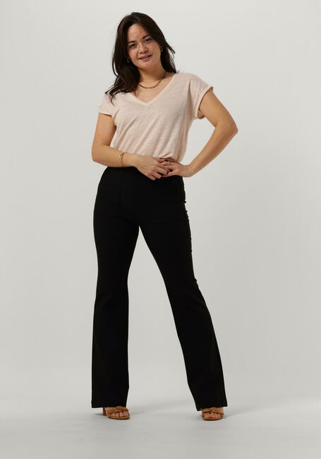 Schwarze VANILIA Schlaghose TWILL FLARE PANT - large