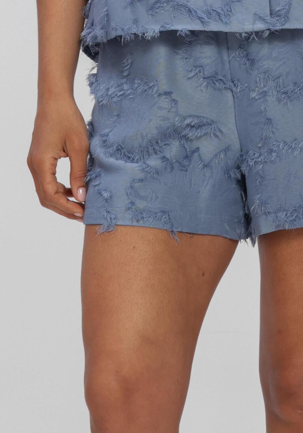 Blaue STUDIO AMAYA Hosen SOFIA SHORT - large