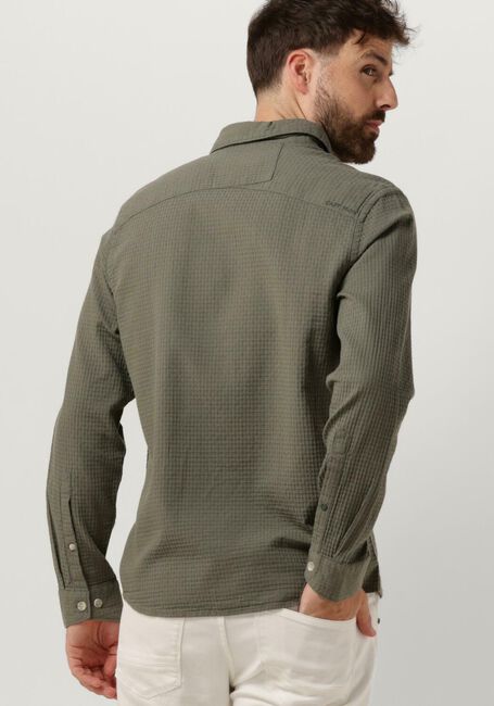 Grüne CAST IRON Casual-Oberhemd LONG SLEEVE SHIRT SQUARE STRUCTURE REGULAR FIT - large