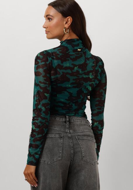 Grüne POM AMSTERDAM Top TURTLENECK - CAMO TEAL GREEN - large