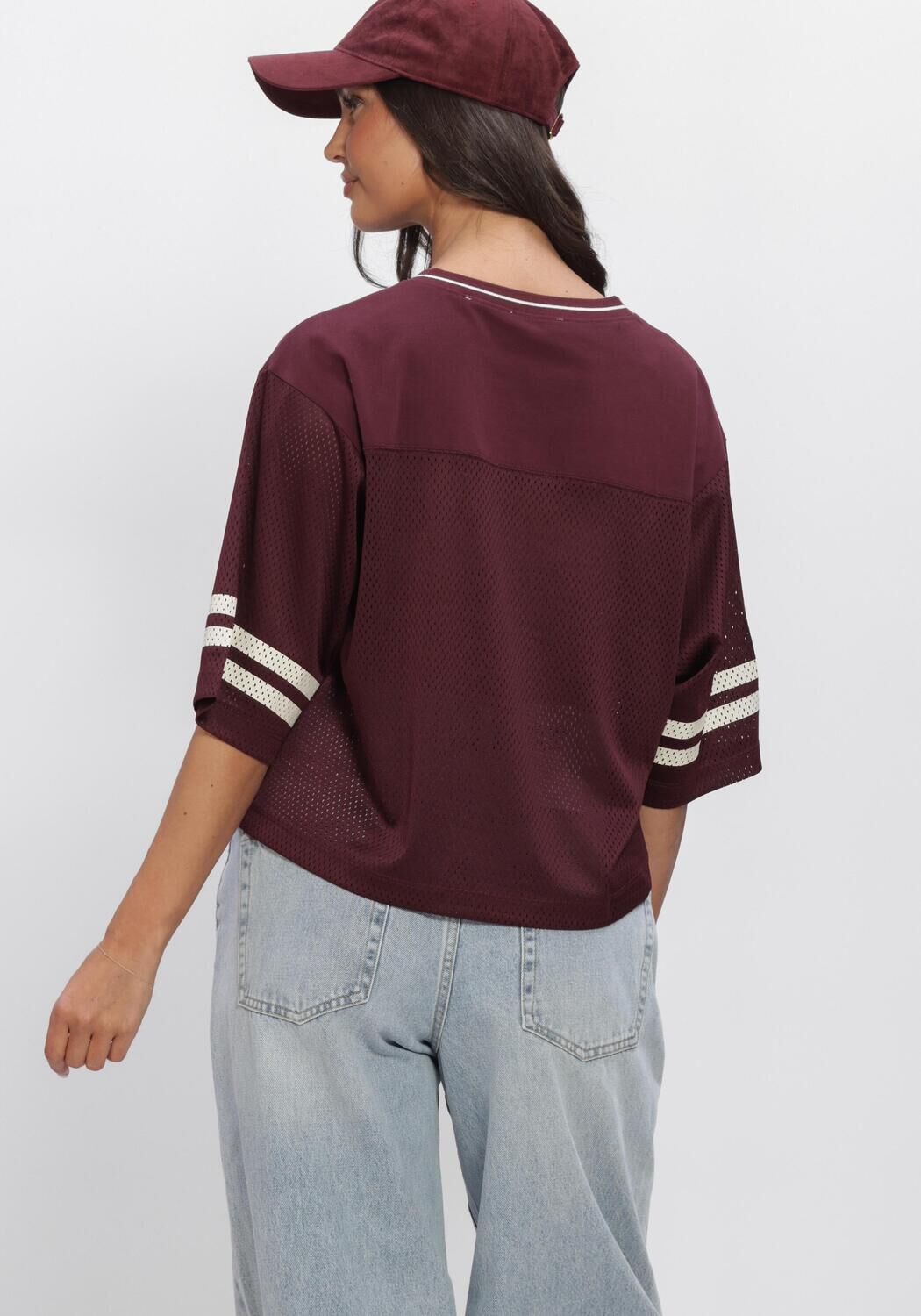 Rote CATWALK JUNKIE Tops & T-shirts FOOTBALL JERSEY - large