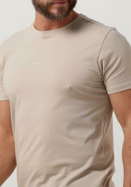 Sand PUREWHITE T-shirt TSHIRT WITH SMALL LOGO ON CHEST AND TRIANGLE GRADIENT PRINT AT BACK - large